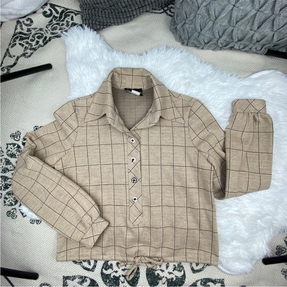 Vintage custom crop top blouse Size 8 - Picture 4 of 10